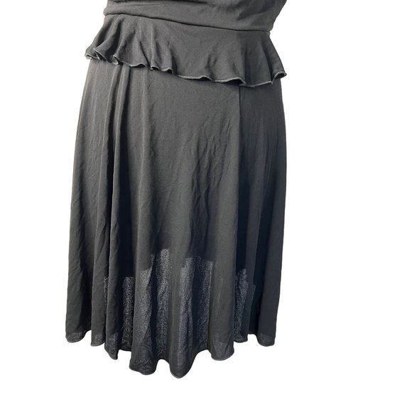 Development Black Halter Dress Medium Gold Sequence Open Back - Picture 10 of 13